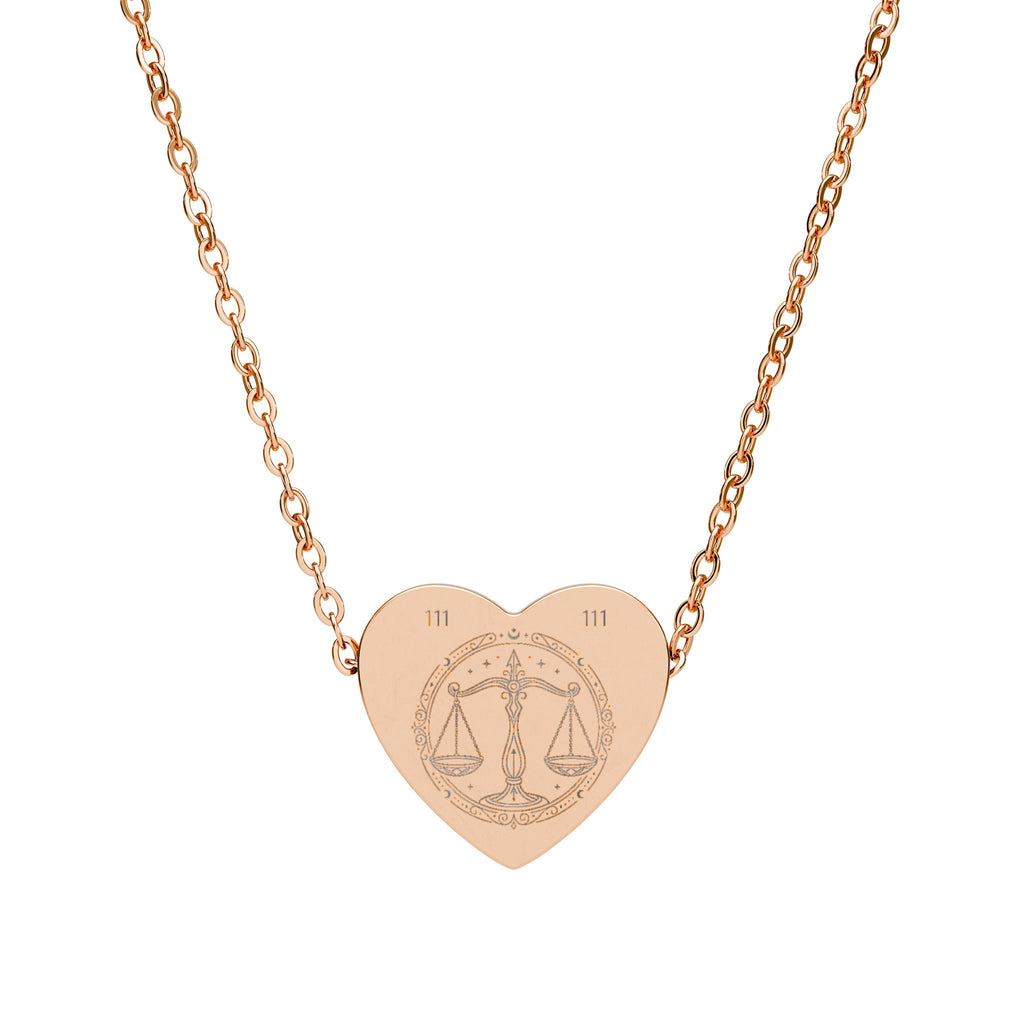 Engraved Heart Necklace — Personalized Morse & Custom Alignment Numbers (Silver or Gold)