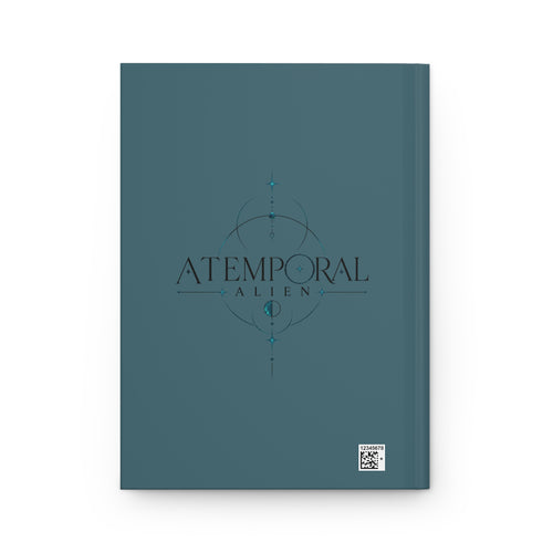 Atemporal Alien Hardcover Journal — 'Your Title / Your Intention' Lined Notebook